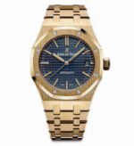 Audemars Piguet Oak Selfwinding, Blue dial, 37mm, Yellow gold, 15450BA.OO.1256BA.02