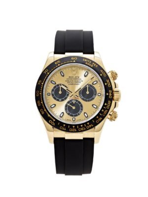 Rolex Cosmograph Daytona 116518LN-0040 Yellow Gold Champagne Black Dial