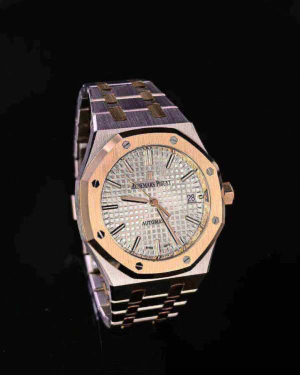 Audemars Piguet Oak Selfwinding Silver dial, 37mm, Steel and 18k Rose gold, 15450SR.OO.1256SR.01