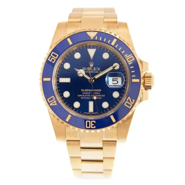 Rolex Submariner 116618LN-0003 40mm 18K Yellow Gold Oyster Bracelet Automatic Blue Dial