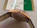 Rolex Cellini Dual Time Everose Rose Gold Automatic Mens Watch 50525-0008 NOS