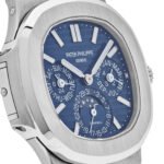 Patek Philippe Nautilus 5740/1G-001 'Tiffany & Co.' Perpetual Calendar Moon Phases White Gold Blue Dial
