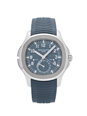 Patek Philippe Aquanaut 5164G-001 'Travel Time' White Gold Blue-Gray Dial