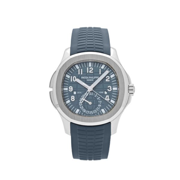 Patek Philippe Aquanaut 5164G-001 'Travel Time' White Gold Blue-Gray Dial