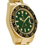 Rolex GMT-Master II 116718 Yellow Gold Green Dial Black Bezel