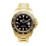 Rolex GMT Master II 116718LN-78208 40mm Yellow Gold Stainless Steel Automatic Black Dial