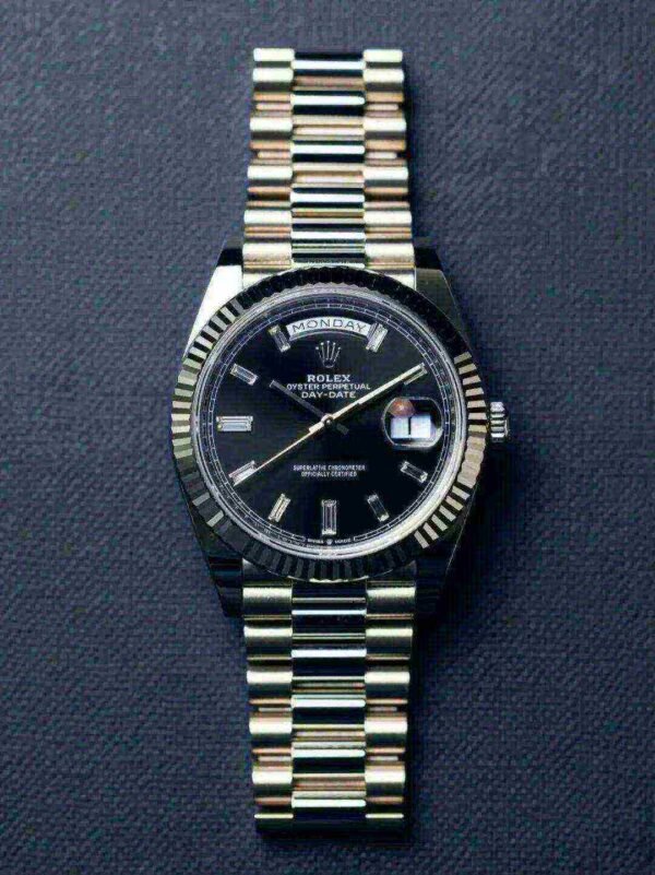 Rolex Day-Date 228239-0005 White Gold Black Diamond Dial