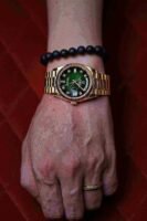 Rolex Day-Date 128238-0069 36mm Green ombre Extremely Rare 18KT Yellow Gold Stainless Steel Automatic Green Dial