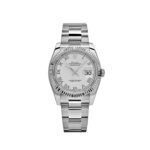 Rolex Datejust 116234 Stainless Steel and White Gold White Dial