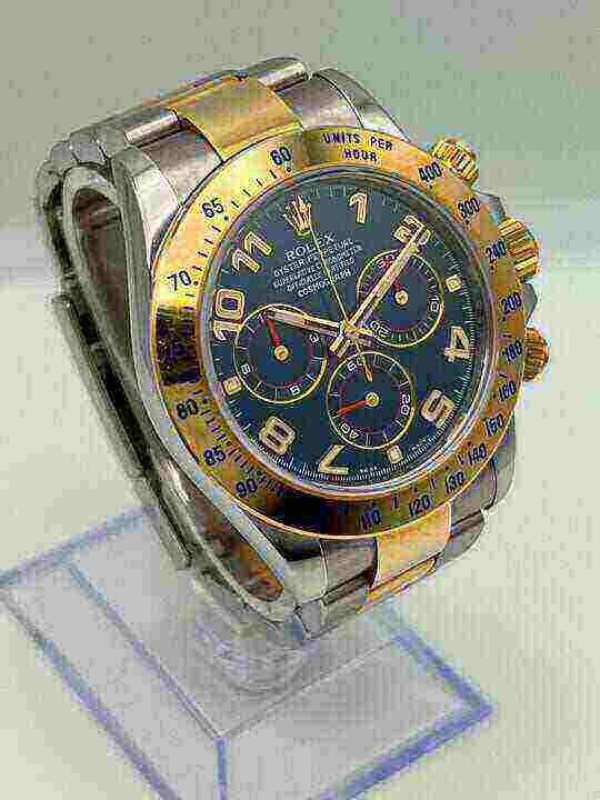 Rolex Cosmograph Daytona 116523-0045 Stainless Steel and Yellow Gold Blue Dial