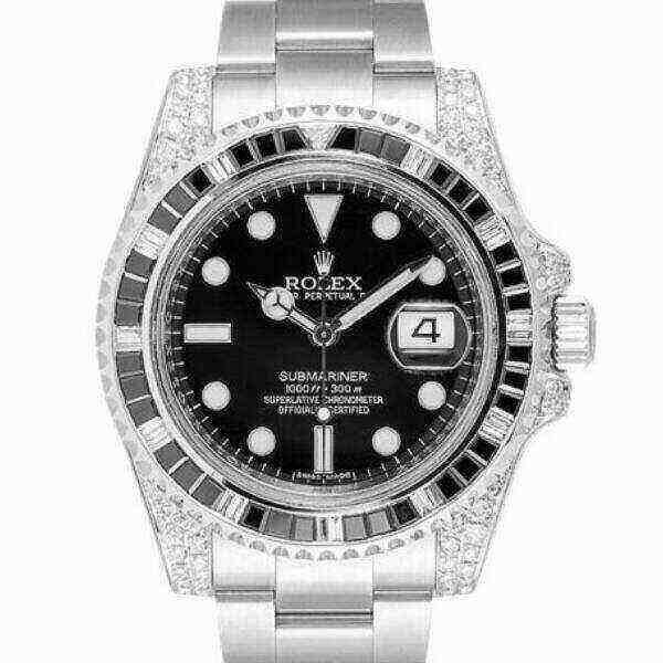 Rolex Submariner M126610LN-0006 Silver Black Diamond 40mm