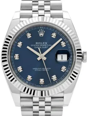 Rolex Datejust 126334-62610 Stainless Steel Blue Diamond Dial Jubilee (2023)