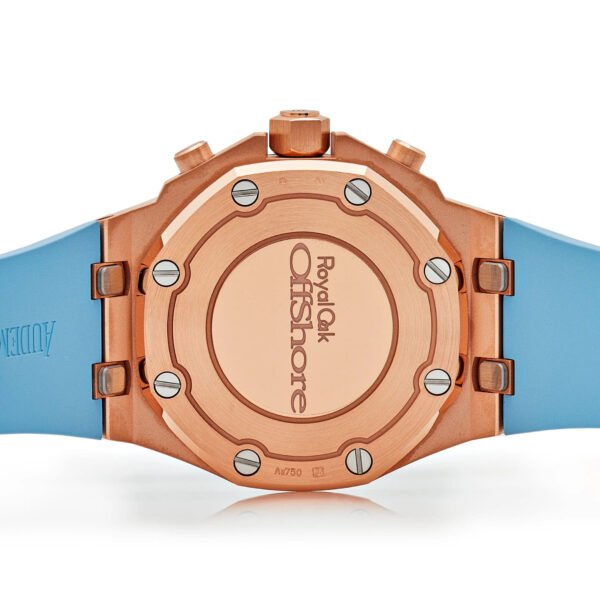 Audemars Piguet Royal Oak Offshore 26231OR.ZZ.A085CA.01 Chronograph Rose Gold Blue Dial Diamond Bezel (2023)