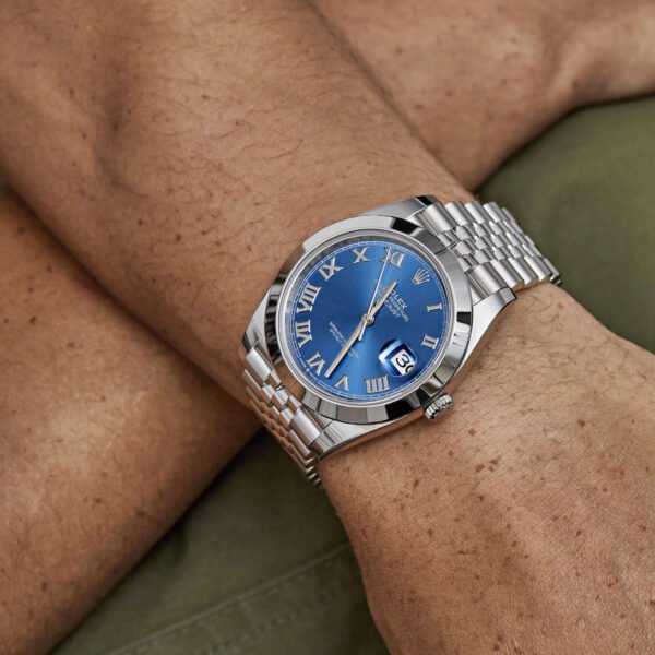 Rolex Datejust 126300 Stainless Steel Blue Roman Dial Jubilee