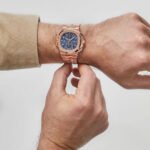 Patek Philippe Nautilus 5990/1R-001 Travel Time Flyback Chronograph Rose Gold Blue Dial (2024)