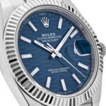 Rolex Datejust 126334 Stainless Steel Fluted Motif Blue Dial Oyster
