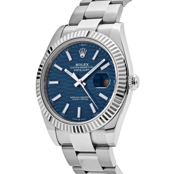 Rolex Datejust 126334 Stainless Steel Fluted Motif Blue Dial Oyster
