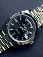 Rolex Day-Date 228239-0005 White Gold Black Diamond Dial