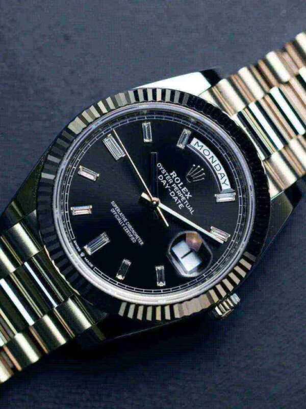 Rolex Day-Date 228239-0005 White Gold Black Diamond Dial