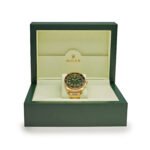 Rolex GMT-Master II 116718 Yellow Gold Green Dial Black Bezel