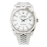 Rolex Oyster Perpetual Datejust 126334 41mm Stainless Steel Fluted / Oyster / White