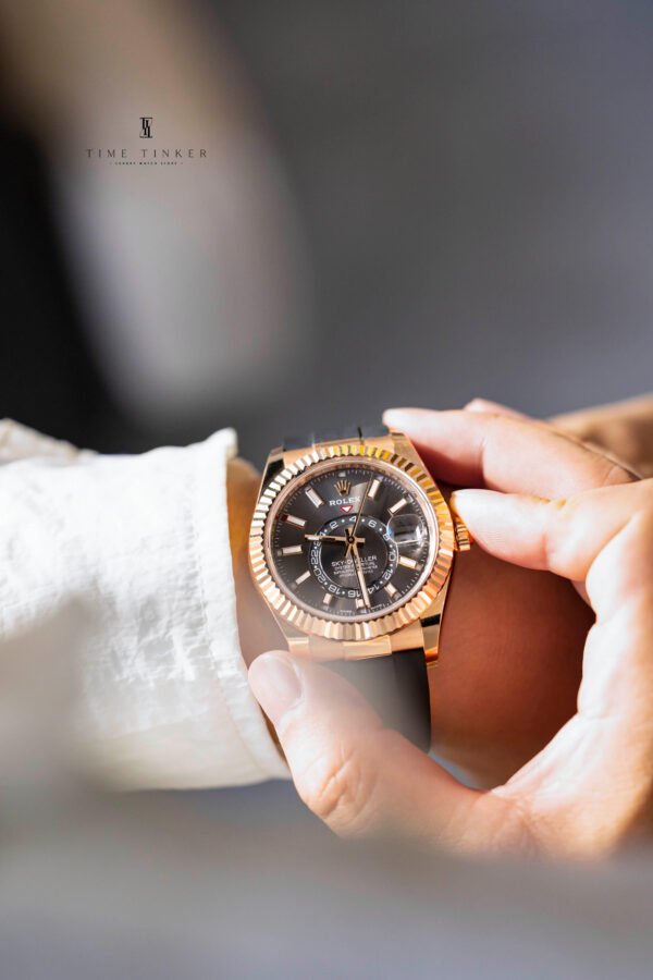 Rolex Sky-Dweller 326235-0005 Rose Gold Brown Dial