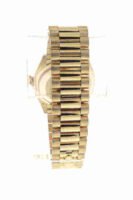 Rolex Day-Date 36 Champagne Diamond Dial Gold Diamond Bezel Watch 128348RBR-0008