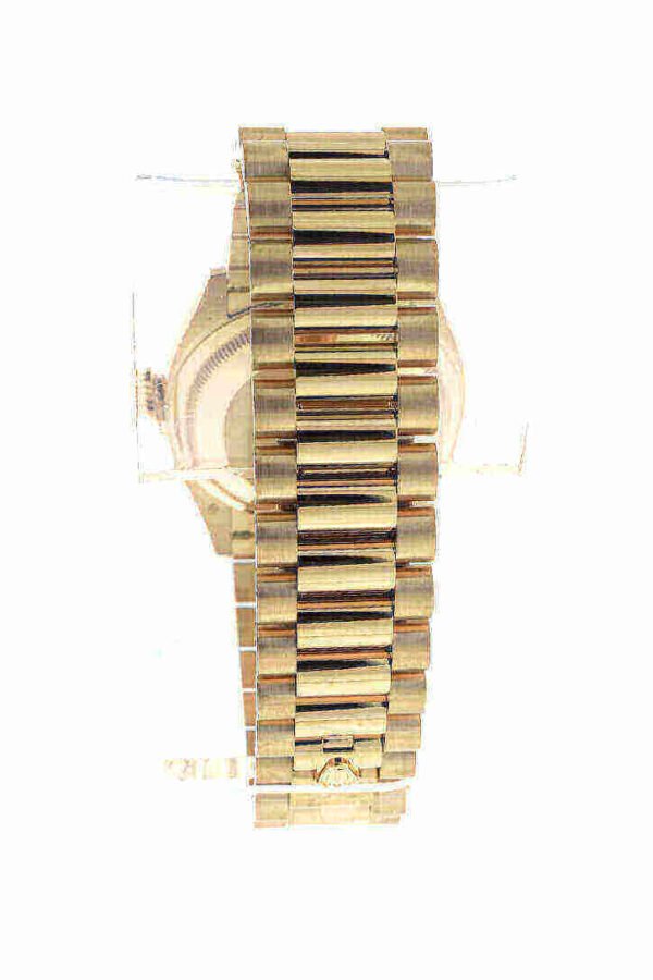 Rolex Day-Date 36 Champagne Diamond Dial Gold Diamond Bezel Watch 128348RBR-0008