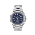 Patek Philippe Nautilus 5976/1G-001 '40th Anniversary' Chronograph White Gold Blue Diamond Dial Limited Edition (2018)