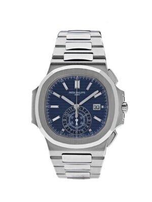 Patek Philippe Nautilus 5976/1G-001 '40th Anniversary' Chronograph White Gold Blue Diamond Dial Limited Edition (2018)