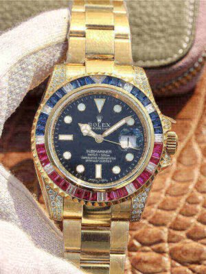 Rolex Submariner M126610LN-0010 Golden Blue/Red Diamond