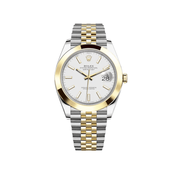 Rolex Datejust 126303 Stainless Steel Yellow Gold White Dial Jubilee