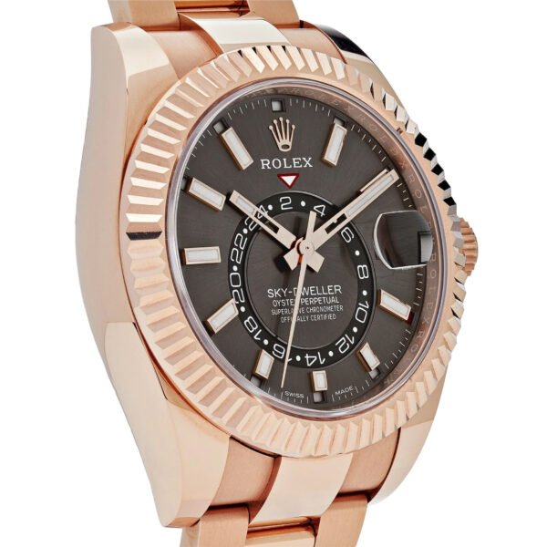Rolex Sky-Dweller 326935 Rose Gold Rhodium Slate Grey Dial