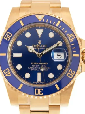 Rolex Submariner 116618LN-0003 40mm 18K Yellow Gold Oyster Bracelet Automatic Blue Dial