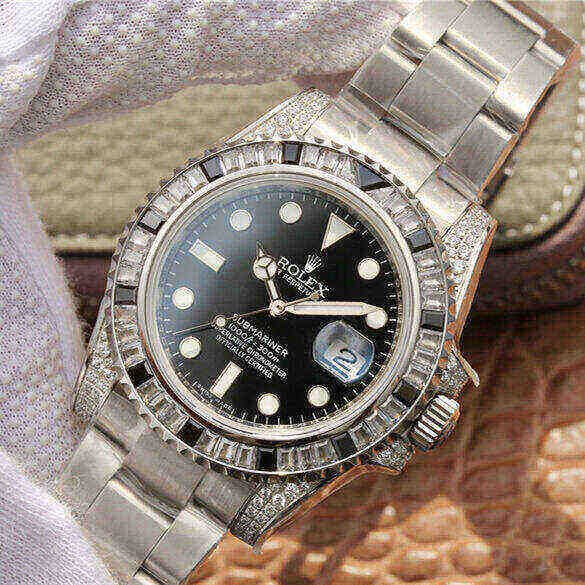 Rolex Submariner M126610LN-0006 Silver Black Diamond 40mm