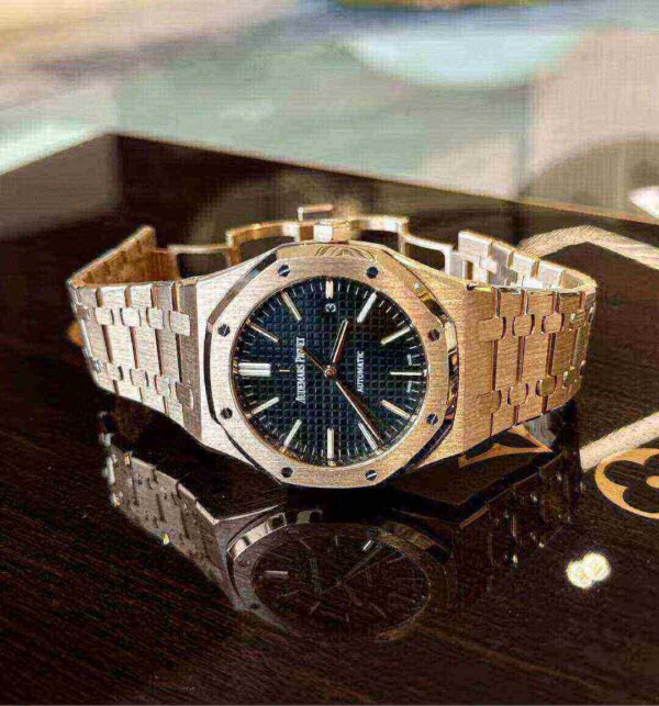 Audemars Piguet Oak Selfwinding Automatic 41MM Black Dial Watch 15400OR.OO.1220OR.01