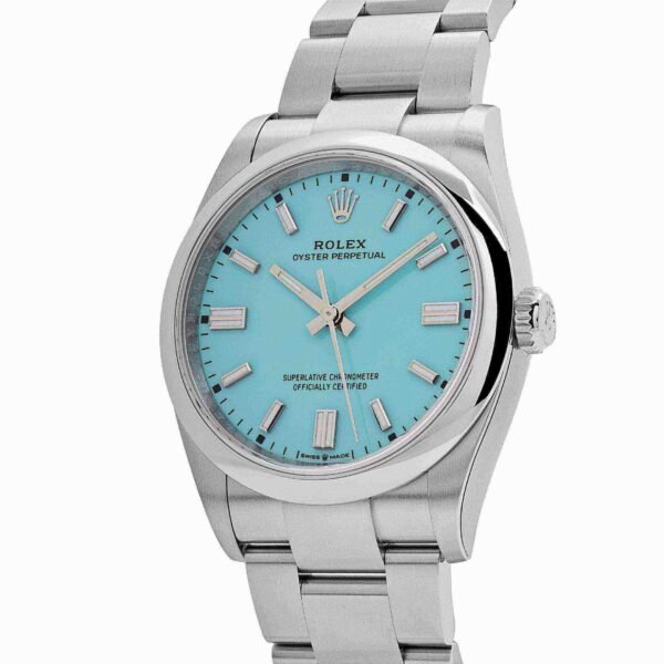 Rolex Oyster Perpetual 126000 Stainless Steel Baby Blue Dial