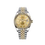 Rolex Sky-Dweller 326933 Stainless Steel Yellow Gold Champagne Dial