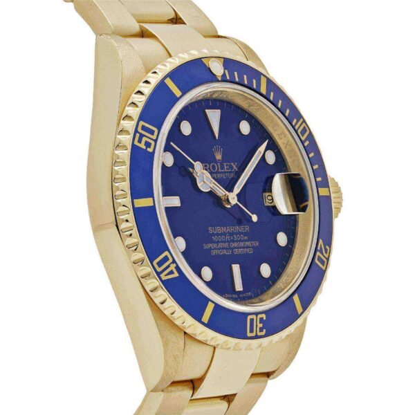 Rolex Submariner Date 116618LB-0003 Yellow Gold Blue Dial