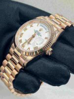 Rolex Day-Date 128235-0070 Rose Gold White Dial