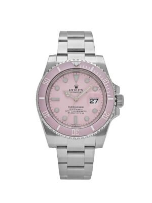 Rolex Submariner Date 116610LN Stainless Steel With Aftermarket Custom Made Pink Dial