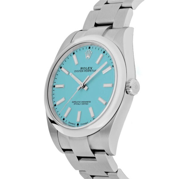 Rolex Oyster Perpetual 124300 Stainless Steel Tiffany Blue Turquoise Dial