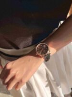 Rolex Cellini Dual Time Rose Gold Automatic Mens Watch 50525-L Box Card