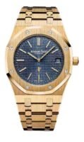 Audemars Piguet Oak Jumbo Extra-thin 39mm Blue dial Yellow Gold Watch 15202BA.OO.1240BA.01