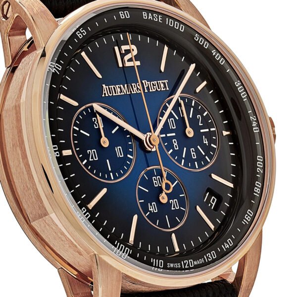 Audemars Piguet Code 11.59 26393OR.OO.A002KB.03 Selfwinding Chronograph Rose Gold Blue Dial (2022)