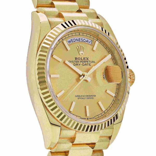 Rolex Day-Date 128238-0045 Yellow Gold Champagne Dial