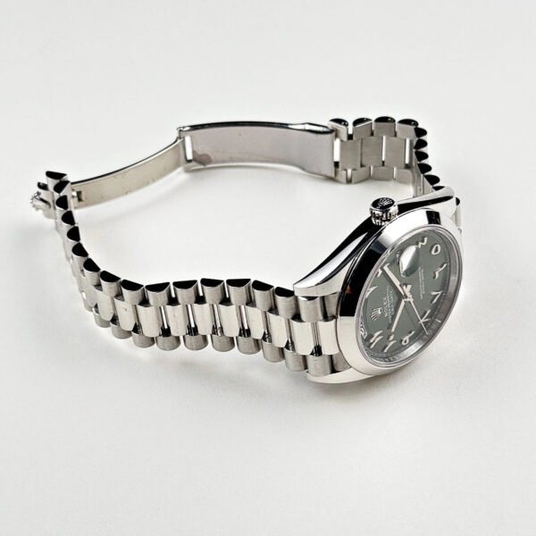 Rolex Day-Date 228206 Platinum Olive Green Arabic Dial (2021)