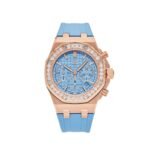 Audemars Piguet Royal Oak Offshore 26231OR.ZZ.A085CA.01 Chronograph Rose Gold Blue Dial Diamond Bezel (2023)