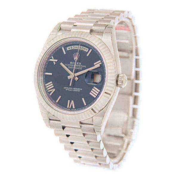 Rolex Day-Date 228239-83419 40mm 18KT White Gold Stainless Steel Automatic Blue Dial
