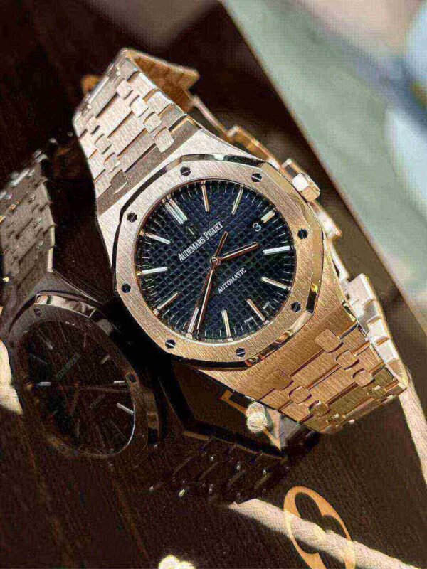 Audemars Piguet Oak Selfwinding Automatic 41MM Black Dial Watch 15400OR.OO.1220OR.01